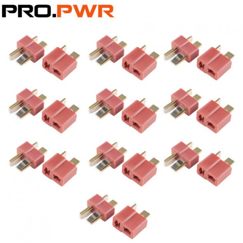 Deans Connector Set With Heat Shrink 10prs
